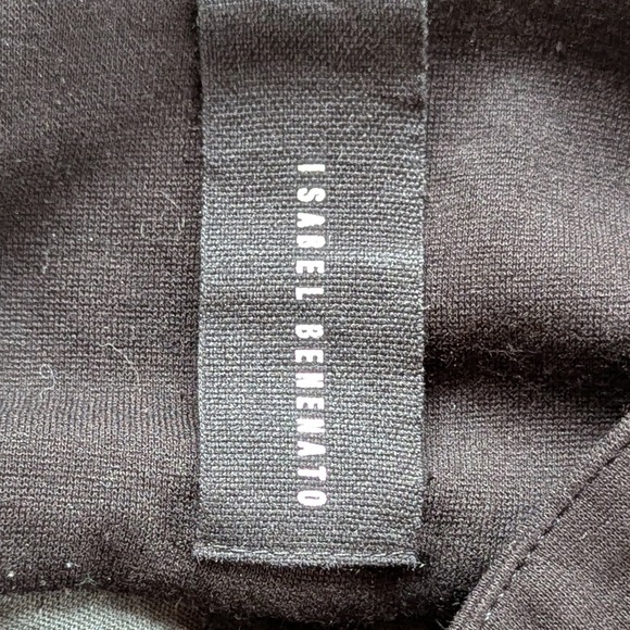 Isabel Benenato Black Leather Drawstring Leggings US 4–6 - Picture 7 of 11